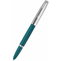 Ручка перьевая "Parker 51 Core, Teal Blue CT", (Перо F), бирюзовая (2123506) 51 Core (2123506)