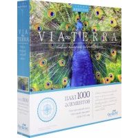 Via Terra. Пазл-1000 "Пёстрый павлин" (05236) 