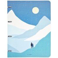 Тетрадь 120 листов, А4, кольцевой механизм, Golden sun, пара (N2626) 