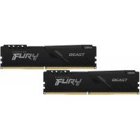 Оперативная память Kingston FURY Beast 2x16GB DDR4 PC4-21300 KF426C16BBK2/32 FURY Beast 32GB 2666Mhz Kit of 2
