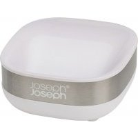 Мыльница Joseph Joseph Slim Steel белая 