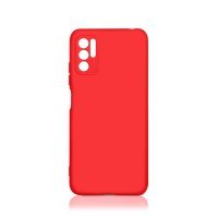 Чехол-накладка с микрофиброй для Xiaomi Redmi Note 10T/ Poco M3 Pro (red) для Xiaomi Redmi Note 10T, красн.силикон с м/фиб.