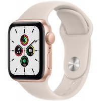 Часы Apple Watch SE GPS 40мм корпус из алюминия розовое золото + ремешок сияющая звезда (MKQ03RU/A)