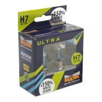 Лампа автомобильная галогенная МАЯК , H4, 12В, 55Вт, 2шт 82420WV+150