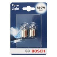 Лампа автомобильная галогенная Bosch , R10W, 12В, 2шт 1987301019
