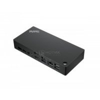 Док-станция Lenovo ThinkPad Universal USB-C Dock, (RJ-45, 2xUSB 2.0, 3xUSB 3.1, 1xUSB Type-C, 1xHDMI, 2xDP, Mini jack). Черный 40AY0090EU ThinkPad Universal USB-C