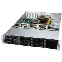 Корпус серверный 2U Supermicro ATX 12"x10", E-ATX 12"x13", EE-ATX 13"x13.68", ATX 12"x13", 12x 3.5" hot-swap SAS3/SATA, 2*600W CSE-LA26E1C4-R609LP