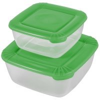 Plast Team POLAR квадратн. 2 шт. (0,46л, 0,95л) лайм