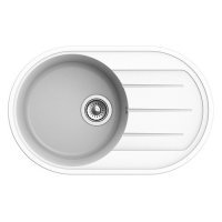 Кухонная мойка EWIGSTEIN Elegant E-R50F, кварц, 46.5см х 74.5см, иней 