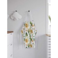 Кухонный фартук JOYARTY Фартук женский для готовки Кукуруза и подсолнухи 65х65х28 см
