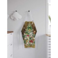 Кухонный фартук JOYARTY Фартук женский для готовки Маленькая елочка 65х65х28 см