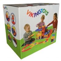 Набор Vikingtoys Гараж 3-х уровневый, с машинками, лестницей и дорогой, 66х73см 