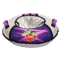 Тюбинг Ника d=70см баклажановый/серебристый ТБ1КР-70/П2