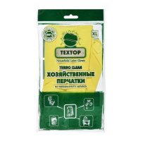 Перчатки хлопок TEXTOP многоразовые, размер: XL, латекс, 1 пара [t831] 300 шт./кор. T831