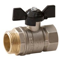 Кран LD прох.запор. 1" внутр/наруж резьб. 537126