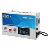 Стабилизатор напряжения RUCELF , 0.8кВт белый SRW-1100-D