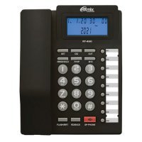 Проводной телефон Ritmix RT-460, черный и серый 80001481