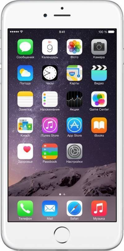 Apple Смартфон Apple iPhone 6 Plus 64Gb MGAJ2RU/A Silver MGAJ2RU/A