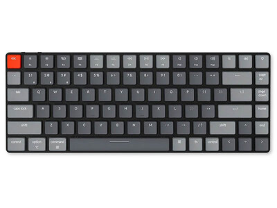 Keychron Беспроводная механическая ультратонкая клавиатура Keychron K3, 84 клавиши, RGB подсветка, Red Switch K3, Red Switch (серый) 