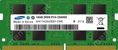 Samsung Модуль памяти SODIMM DDR4 16GB Samsung PC4-25600, 3200MHz, CL22 1.2V M471A2K43EB1-CWE 