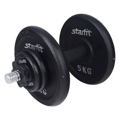 STARFIT Гантель Starfit DB-713 1гант. 14кг без покр. черный (УТ-00019998) 