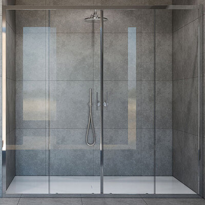 Vincea Душевая дверь Vincea Garda 200x190 VDS-1G2200CL профиль Хром стекло прозрачное VDS-1G2200CL