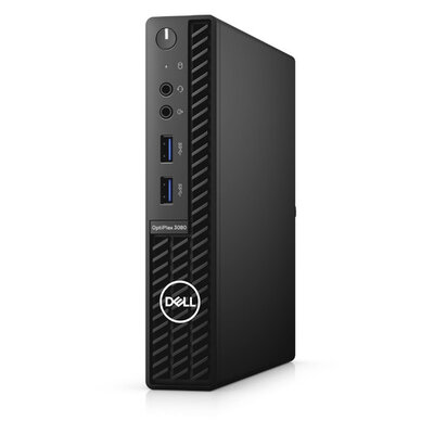 Dell Компьютер DELL Optiplex 3080, Intel Core i3 10105T, DDR4 16ГБ, 256ГБ(SSD), Intel UHD Graphics 630, Windows 10 Professional, черный [3080-6231] 
