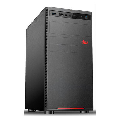 iRU Компьютер iRU Home 310H5SE, Intel Core i3 10100, DDR4 8ГБ, 1ТБ, Intel UHD Graphics 630, Windows 10 Home, черный [1618028] 