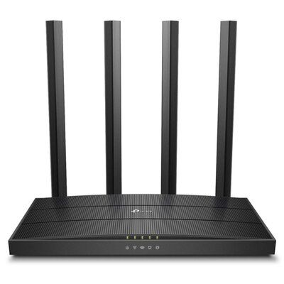 TP-LINK Wi-Fi роутер TP-Link , 802.11a/b/g/n/ac, 2.4 / 5 ГГц, до 1.17 Гбит/с, LAN 4x1 Гбит/с, WAN 1x1 Гбит/с, внешних антенн: 4, внутренних антенн: 1 () Archer C6 v3.2 AC1200 