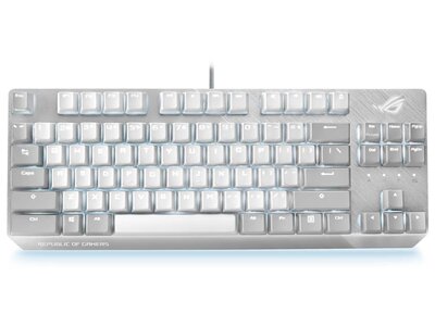 ASUS Клавиатура проводная ASUS ROG Strix Scope NX TKL ML (NX RED switches) USB, RGB подсветка, Белый, 90MP02B6-BKRA00 90MP02B6-BKRA00