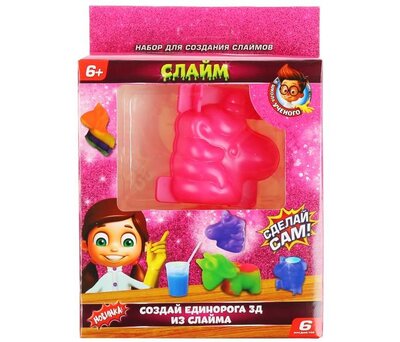 Играем Вместе Играем вместе Создай Единорога 3D из слайма Школа учёного (6 предметов) ZY1136987-R