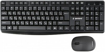 Gembird Клавиатура и мышь Wireless Gembird 2.4ГГц, 1000 DPI KBS-9300 
