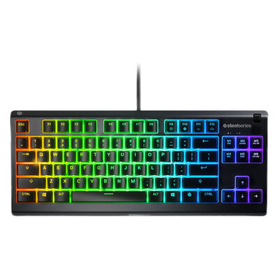 SteelSeries Клавиатура SteelSeries Apex 3 TKL RU, USB, c подставкой для запястий, черный [64817] 