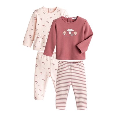 La Redoute Collections Комплект из двух пижам из Мольтона 9 мес. - 71 см розовый La Redoute Collections Мольтона биохлопок 6 мес-4 лет 9 мес. - 71 см розовый 