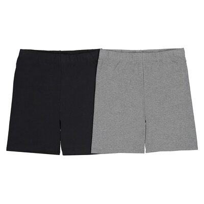 La Redoute Collections Комплект из 2 шортов из Биохлопка 10-18 лет 14 черный La Redoute Collections 