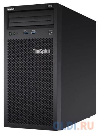 Lenovo Сервер Lenovo ThinkSystem ST50 1xE-2144G 1x8Gb x8 2x1Tb 7.2K RW 1x250W (7Y48A02CEA) ThinkSystem ST50