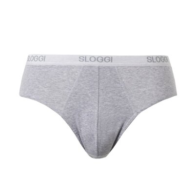 Sloggi Трусы-слипы SLOGGI Миди из хлопка стретч MEN BASIC M серый 