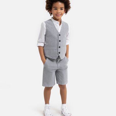 La Redoute Collections Костюм LA REDOUTE COLLECTIONS Из 3 предметов для торжества 3-12 лет 12 серый 