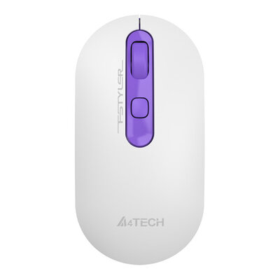 A4Tech Мышь A4TECH Fstyler FG20 Tulip, оптическая, беспроводная, USB, белый и фиолетовый [fg20 (tulip)] FG20 (TULIP) 
