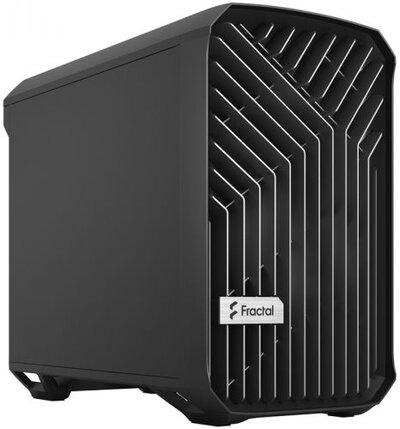 Fractal Design Корпус mITX Fractal Design черный, без БП, 1*180mm fan, 2*USB 3.2 Gen1 Type-A, USB 3.2 Gen2 Type-C, audio Torrent Nano Black Solid FD-C-TOR1N-04