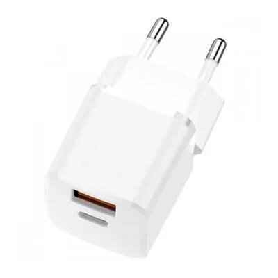 TFN Сетевое зарядное устройство TFN A+C PD 20W white б/кабеля USB-A + USB-C, 20 Вт белый 
