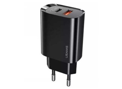 Usams Сетевое зарядное устройство USAMS US-CC121 T35 3A PD+QC черный (УТ000024257) УТ000024257