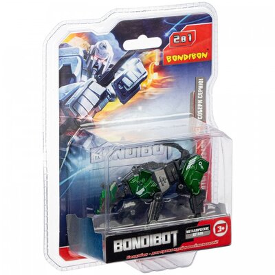 Bondibon Игровой набор Bondibon 2 в 1, Bondibot, робот-волк, 13,8*5,2*18,6 см ВВ5002 Трансформер 2 в 1 робот-волк ВВ5002