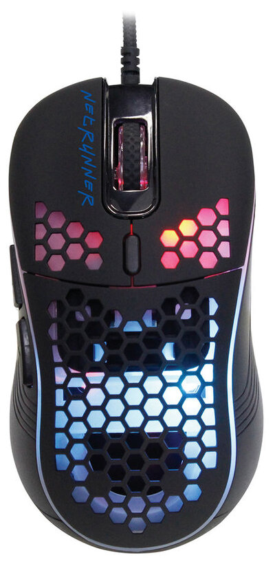 Oklick Мышь Oklick 713G Netrunner черный 713G NETRUNNER черный оптическая (3200dpi) USB (6but) (1465498) 1465498