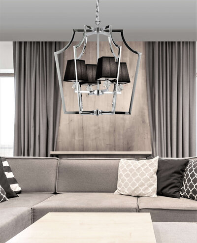 Lumina Deco Люстра Lumina Deco MONTERO LDP 1249-4 CHR+BK LDP 1249-4 CHR+BK