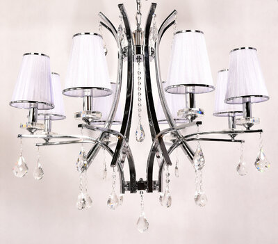 Lumina Deco Люстра Lumina Deco GLAMOUR LDP 66247-8 WT+CHR LDP 66247-8 WT+CHR