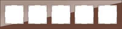 Werkel Рамка на 5 постов (мокко) Werkel WL01-Frame-05 4690389063787 Favorit мокко a031796