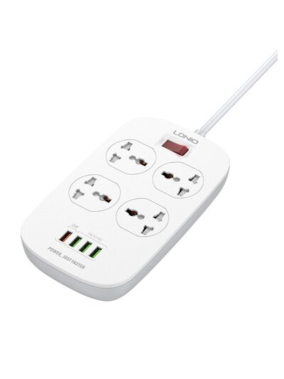 LDNIO Сетевой фильтр Ldnio SC4407Q 2м, 4 розетки, 4xUSB (LD_B4435) White SC4407Q LD_B4435 LD_B4435