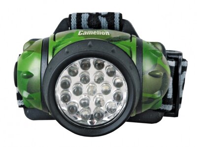 Camelion Фонарь CAMELION LED5313-19F4ML налобн камуфляж 19led 4 реж 3xr03 в компл пласт блист LED5313-19F4ML