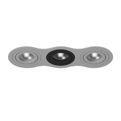 Lightstar i639090709 Встраиваемый точечный светильник Intero 16 Triple Round Lightstar (комплект из 217639+217609+217607+217609) i639090709